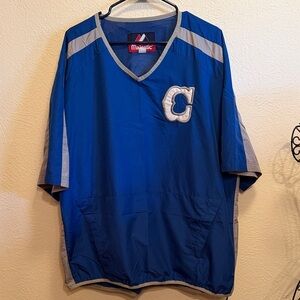 Majestic Blue and Gray Athletic Shirt